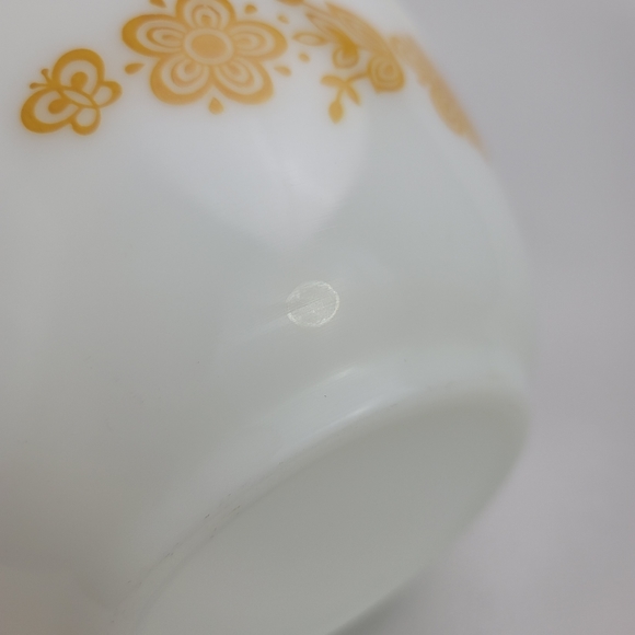 Vtg Pyrex 402 Butterfly Gold Cinderella Bowl - Picture 11 of 12
